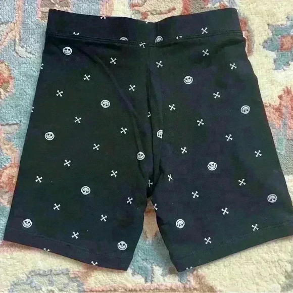 Disney kids spotted zebra jack skeleton black biker shorts perfect condition - Picture 1 of 3